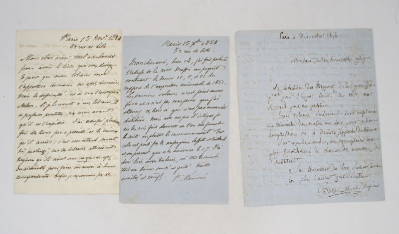 Couverture du livre Estimation du livre « 3 lettres autographes signées »