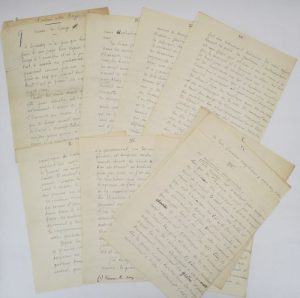 Estimation Lettre autographes - Couverture du livre Estimation du livre &laquo;&nbsp;vienne la rouge : manuscrit autographe signé&nbsp;&raquo;