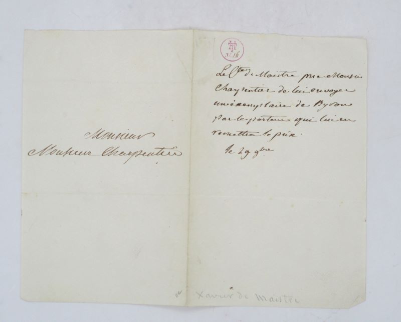 Couverture du livre Estimation du livre &laquo;&nbsp;lettre autographe&nbsp;&raquo;