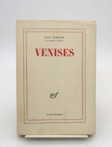 Estimation Edition originale - Couverture du livre Estimation du livre &laquo;&nbsp;venises&nbsp;&raquo;