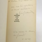 Couverture du livre Estimation du livre &laquo;&nbsp;la Prière sur la Tour Eiffel&nbsp;&raquo;