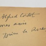 Couverture du livre Estimation du livre &laquo;&nbsp;ensemble de trois ouvrages en édition originale comportant des envois autographes signés à Jean Cortot&nbsp;&raquo;