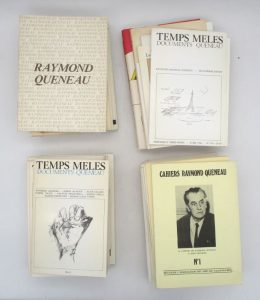 Estimation Edition originale - Couverture du livre Estimation du livre &laquo;&nbsp;ensemble de 41 publications sur Raymond Queneau&nbsp;&raquo;
