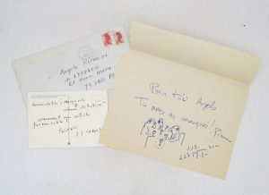 Estimation Bandes dessinées - Couverture du livre Estimation du livre &laquo;&nbsp;dessin originale signé et carte postale autographe&nbsp;&raquo;