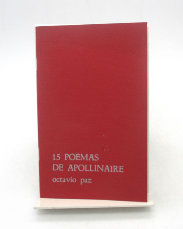 Image supplémentaire du livre Estimation du livre « 15 poemas de Apollinaire »