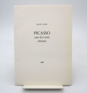 Estimation Edition originale - Couverture du livre Estimation du livre « picasso sous les vents étésiens »