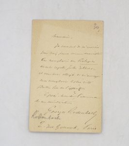 Estimation Lettre autographes - Couverture du livre Estimation du livre &laquo;&nbsp;carte autographe signée&nbsp;&raquo;