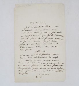 Estimation Lettre autographes - Couverture du livre Estimation du livre « lettre autographe signée de ses initiales »