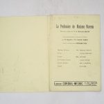 Couverture du livre Estimation du livre &laquo;&nbsp;prospectus de La Profession de Madame Warren : notes autographes signées&nbsp;&raquo;