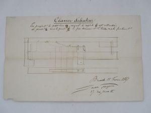 Estimation Lettre autographes - Couverture du livre Estimation du livre « dessin signé et brevet pour le clavier déliateur »