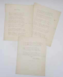 Estimation Lettre autographes - Couverture du livre Estimation du livre « crépuscule : poème autographe signé »