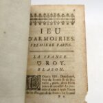 Couverture du livre Estimation du livre « jeu d’Armoiries des Souverains et Estats d’Europe, pour apprendre le Blason, la Géographie et l’Histoire curieuse »