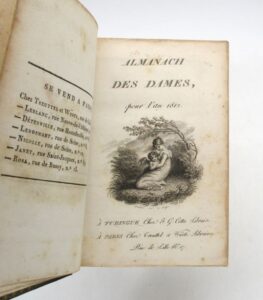 Estimation Livre illustré - Couverture du livre Estimation du livre &laquo;&nbsp;almanach des dames pour 1812&nbsp;&raquo;