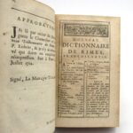 Couverture du livre Estimation du livre &laquo;&nbsp;dictionnaire de rimes, dans un nouvel ordre&nbsp;&raquo;