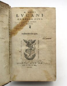 Estimation Livre ancien - Couverture du livre Estimation du livre &laquo;&nbsp;de bello civili libri decem&nbsp;&raquo;