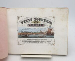 Estimation Manuscrits à peinture - Couverture du livre Estimation du livre &laquo;&nbsp;petit souvenir de Venise&nbsp;&raquo;