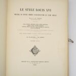 Couverture du livre Estimation du livre &laquo;&nbsp;le Style Louis XVI : Recueil de motifs choisis d&rsquo;architecture au XVIIIe siècle&nbsp;&raquo;