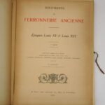 Couverture du livre Estimation du livre &laquo;&nbsp;documents de ferronnerie ancienne – Époques Louis XV & Louis XVI&nbsp;&raquo;