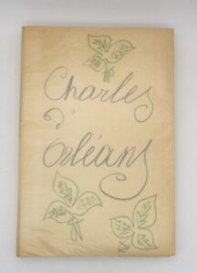 Estimation Livre illustré - Couverture du livre Estimation du livre &laquo;&nbsp;poèmes de Charles d&rsquo;Orléans&nbsp;&raquo;