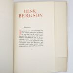 Couverture du livre Estimation du livre &laquo;&nbsp;henri Bergson&nbsp;&raquo;