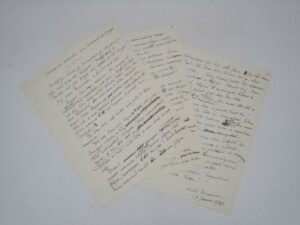 Estimation Lettre autographes - Couverture du livre Estimation du livre &laquo;&nbsp;message ou allocution aux habitants du Sénégal : manuscrit autographe signé&nbsp;&raquo;