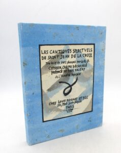 Estimation Sciences Humaines - Couverture du livre Estimation du livre &laquo;&nbsp;les Cantiques spirituels de Saint Jean de La Croix traduits en vers françois par le R.P. Cyprien, carme déchaussé&nbsp;&raquo;