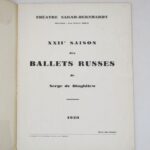 Couverture du livre Estimation du livre &laquo;&nbsp;xXIIe saison des Ballets russes de Serge de Diaghilew&nbsp;&raquo;