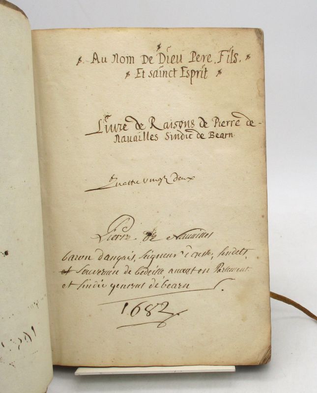 Couverture du livre Estimation du livre &laquo;&nbsp;livre de raisons de Pierre de Navailles et carnets de 7 gouaches de style cubiste&nbsp;&raquo;