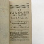 Couverture du livre Estimation du livre &laquo;&nbsp;le Parnasse satyrique du Sieur Théophile&nbsp;&raquo;