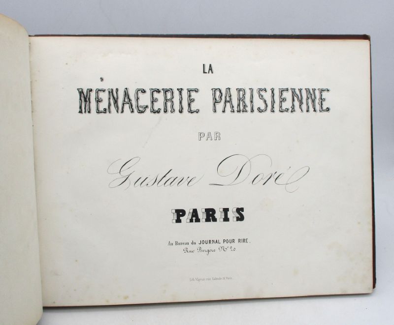 Couverture du livre Estimation du livre &laquo;&nbsp;la Ménagerie parisienne&nbsp;&raquo;