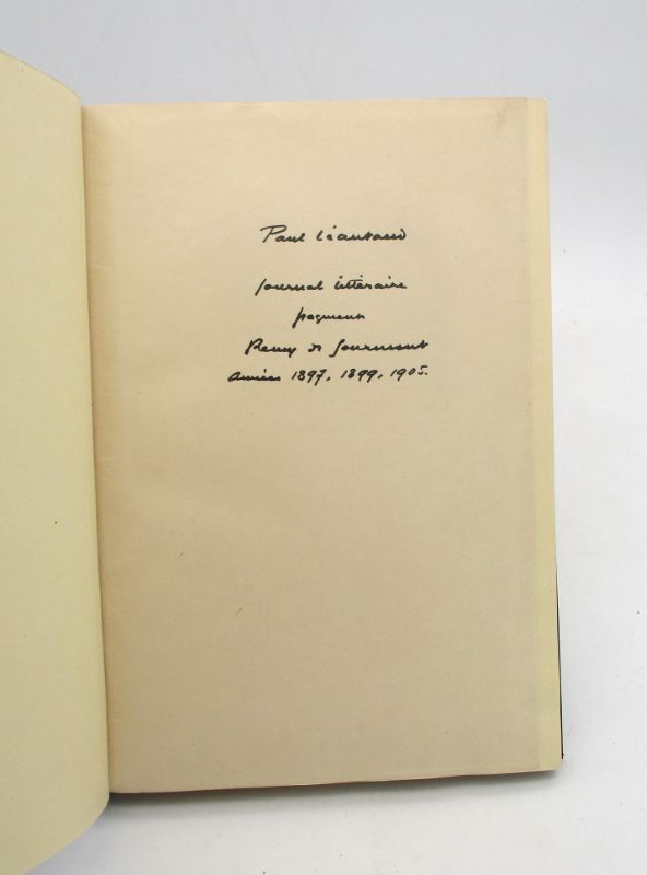 Couverture du livre Estimation du livre &laquo;&nbsp;journal littéraire (Fragments) Rémy de Gourmont années 1897, 1899, 1905.&nbsp;&raquo;
