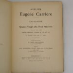 Couverture du livre Estimation du livre &laquo;&nbsp;atelier Eugène Carrière – Catalogue de quatre-vingt-dix-neuf oeuvres&nbsp;&raquo;