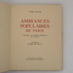 Couverture du livre Estimation du livre &laquo;&nbsp;ambiances populaires de Paris&nbsp;&raquo;
