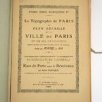 Couverture du livre Estimation du livre &laquo;&nbsp;paris sous Napoléon 1er – La Topographie de Paris ou Plan détaillé de la ville de Paris et de ses faubourgs […] publié par Maire en 1808&nbsp;&raquo;