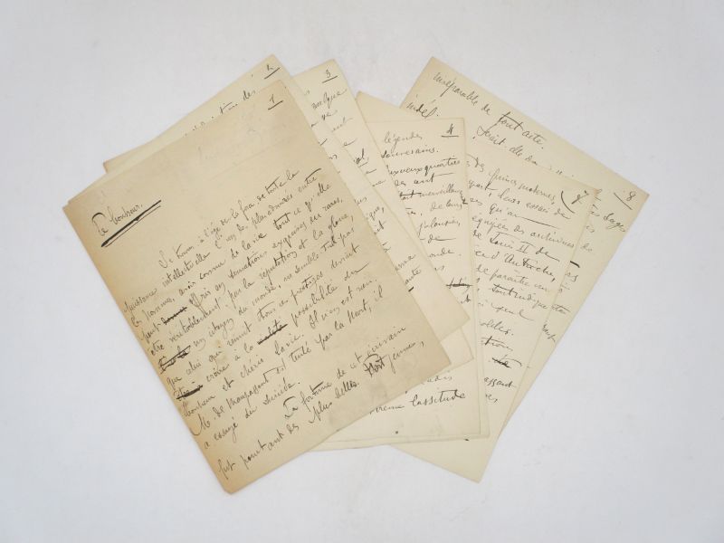 Couverture du livre Estimation du livre « le Bonheur : manuscrit autographe signé »