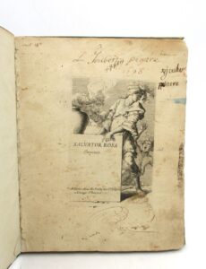 Estimation Beaux-Arts - Couverture du livre Estimation du livre « salvator Rosa Invenit »