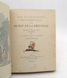 Estimation Livre illustré - Couverture du livre Estimation du livre « les Égarements sentimentaux : Madame Parangon – Zéphire »