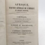 Couverture du livre Estimation du livre &laquo;&nbsp;afrique. Esquisse générale de l&rsquo;Afrique et de l&rsquo;Afrique ancienne – Carthage – Numidie et Mauritanie – L&rsquo;Afrique chrétienne et Domination des Vandales en Afrique&nbsp;&raquo;