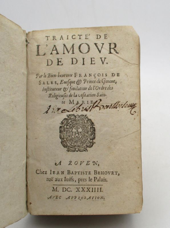 Couverture du livre Estimation du livre &laquo;&nbsp;traicté de l&rsquo;Amour de Dieu&nbsp;&raquo;