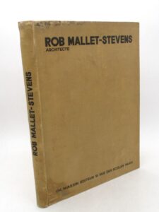 Estimation Beaux-Arts - Couverture du livre Estimation du livre « rob. Mallet-Stevens – Dix années de réalisations en architecture et décoration »