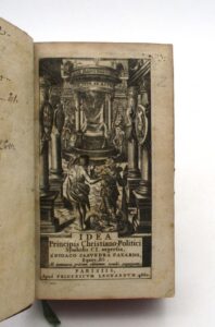 Estimation Livre ancien - Couverture du livre Estimation du livre &laquo;&nbsp;idea Principis Christiano-politici symbolis CI expressa&nbsp;&raquo;
