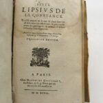 Couverture du livre Estimation du livre &laquo;&nbsp;les Politiques ou Doctrine Civile de Juste Lipsius [suivi de :] De la Constance&nbsp;&raquo;