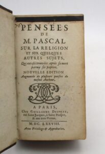 Estimation Livre ancien - Couverture du livre Estimation du livre &laquo;&nbsp;pensées de M. Pascal sur la religion et quelques autres sujets&nbsp;&raquo;