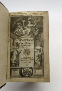 Estimation Livre ancien - Couverture du livre Estimation du livre &laquo;&nbsp;iustinus ex M. Zuerii Boxhornii Recensione&nbsp;&raquo;