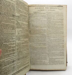Estimation Histoire - Couverture du livre Estimation du livre &laquo;&nbsp;journal des débats [suivi de :] Journal de l&rsquo;Empire : recueil&nbsp;&raquo;