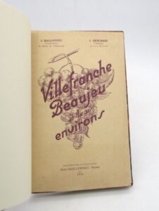 Estimation Arts de vivre – Gastronomie - Couverture du livre Estimation du livre &laquo;&nbsp;villefranche, Beaujeu et leurs environs&nbsp;&raquo;