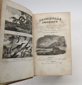 Estimation Voyages-Atlas - Couverture du livre Estimation du livre &laquo;&nbsp;promenade en Amérique ou Scènes instructives & pittoresque propre à faire connaître aux Enfans les Moeurs, les Coutumes & les Beautés naturelles de cette Partie du Monde&nbsp;&raquo;