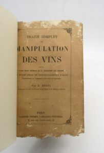 Estimation Sciences et médecine - Couverture du livre Estimation du livre &laquo;&nbsp;traité complet de la manipulation des vins&nbsp;&raquo;