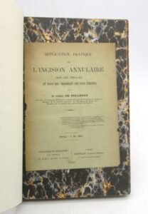 Estimation Sciences et médecine - Couverture du livre Estimation du livre &laquo;&nbsp;application pratique de l&rsquo;incision annulaire sur les treilles et dans les vignobles les plus étendus&nbsp;&raquo;
