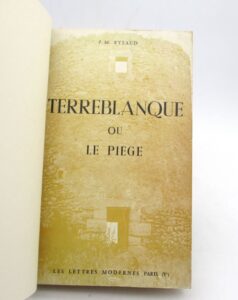 Estimation Edition originale - Couverture du livre Estimation du livre « terreblanque ou le Piège »